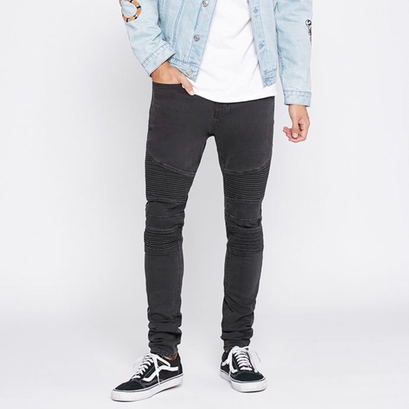 black moto jeans mens